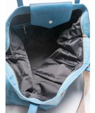 POLLINI HERITAGE SOFT Einkaufstasche, mit Schultergurt Hellblau - Damentaschen - 3