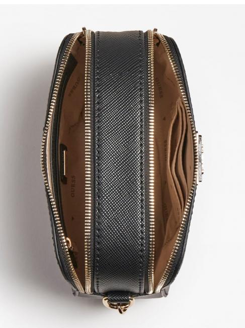 NOELLE Mini-Kameratasche mit Schultergurt SCHWARZ - Damentaschen