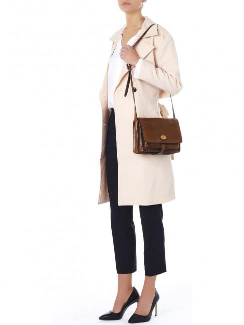 STORY Umhängetasche aus Leder BRAUN - Damentaschen