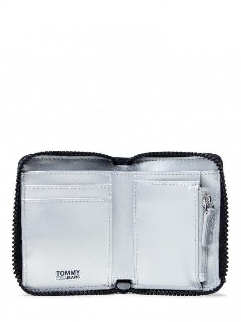 TJW Kleines Portemonnaie mit Rei&szlig;verschluss Schwarz - Brieftaschen Damen