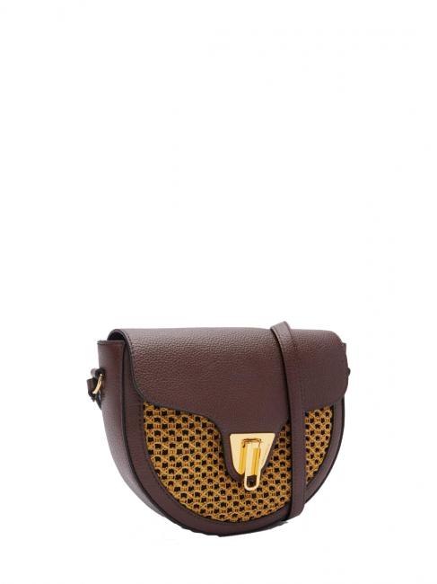 BEAT Paglia Mini-Schultertasche Schokolade / Karamell - Damentaschen