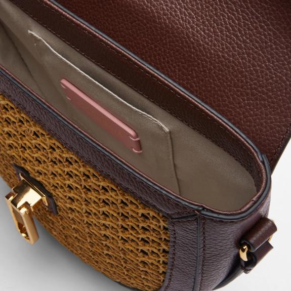 BEAT Paglia Mini-Schultertasche Schokolade / Karamell - Damentaschen