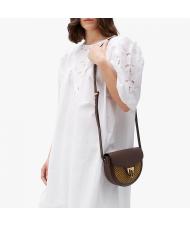 COCCINELLE BEAT Paglia Mini-Schultertasche Schokolade / Karamell - Damentaschen - 4