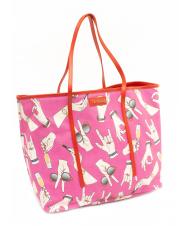 TRUSSARDI Shopping bag maxi  all over  Fuchsie - Damentaschen - 2