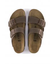 BIRKENSTOCK ARIZONA BIRKO-FLOR NUBUK Pantoffel-Sandale Mokka - Schuhe Unisex - 4
