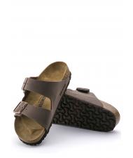 BIRKENSTOCK ARIZONA BIRKO-FLOR NUBUK Pantoffel-Sandale Mokka - Schuhe Unisex - 5