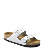 BIRKENSTOCK ARIZONA BIRKO-FLOR Pantoffel-Sandale Silber- - Damenschuhe - 3