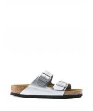 BIRKENSTOCK ARIZONA BIRKO-FLOR Pantoffel-Sandale Silber- - Damenschuhe - 2