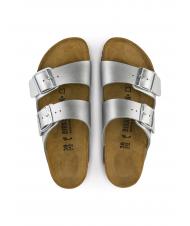 BIRKENSTOCK ARIZONA BIRKO-FLOR Pantoffel-Sandale Silber- - Damenschuhe - 4