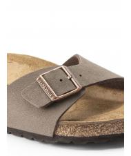 BIRKENSTOCK MADRID BIRKIBUC Pantoffel-Sandale Mokka - Schuhe Unisex - 6