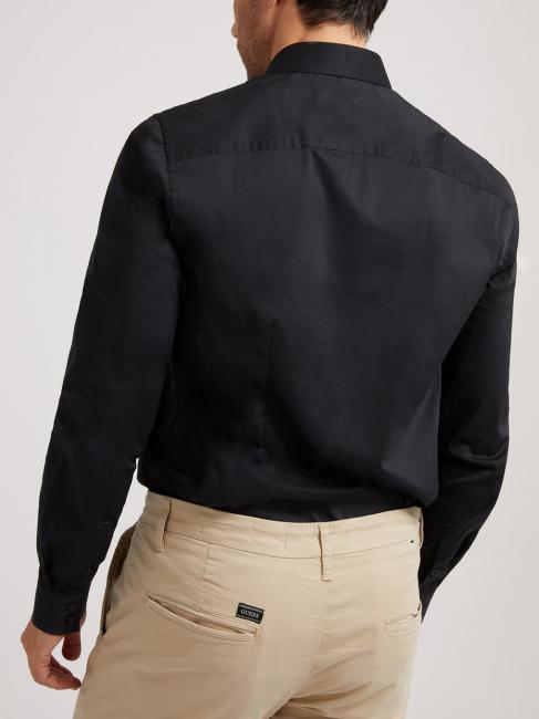 sunset Shirt manica lunga Langarm-Shirt jetbla - Herrenhemden