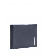 PIQUADRO BLUE SQUARE Geldbörse aus Leder Blau - Brieftaschen Herren - 3