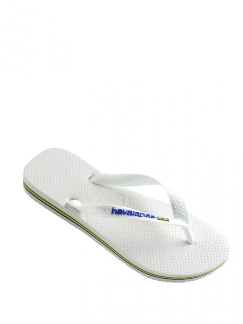 BRASIL LOGO Flip-Flops für Herren Weiß - Schuhe Unisex