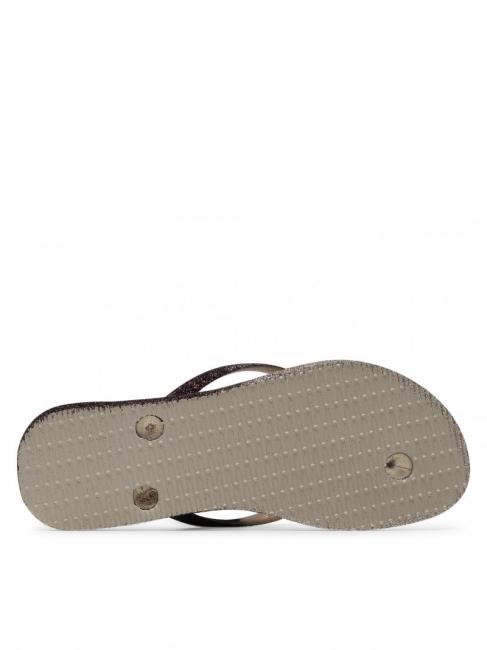 SLIM SPARKLE II Flip Flops SAND / GRAU - Damenschuhe