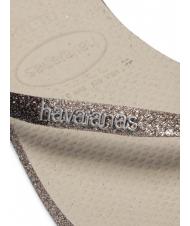 HAVAIANAS SLIM SPARKLE II Flip Flops SAND / GRAU - Damenschuhe - 5