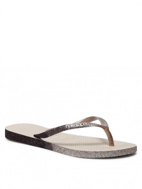 SLIM SPARKLE II Flip Flops SAND / GRAU - Damenschuhe