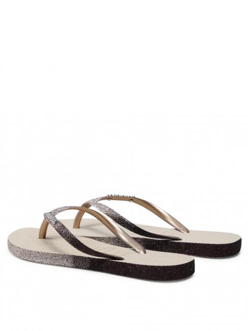 SLIM SPARKLE II Flip Flops SAND / GRAU - Damenschuhe