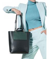 BRACCIALINI MY ONE Hand-/Schulter-Shopper Schwarz Gr&uuml;n - Damentaschen - 3