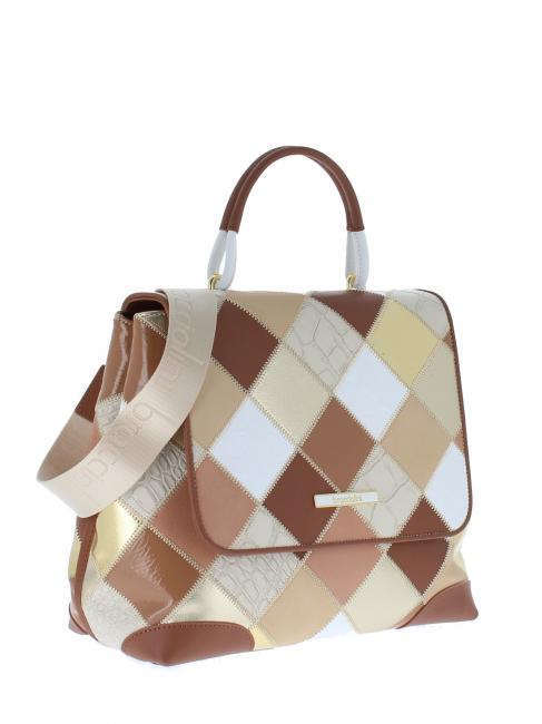PATCH Handtasche, mit Schultergurt BEIGE - Damentaschen
