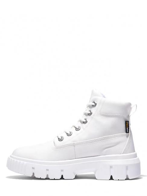 GREYFIELD Stiefeletten aus Segeltuch blanc de blanc - Damenschuhe