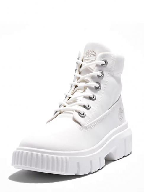 GREYFIELD Stiefeletten aus Segeltuch blanc de blanc - Damenschuhe