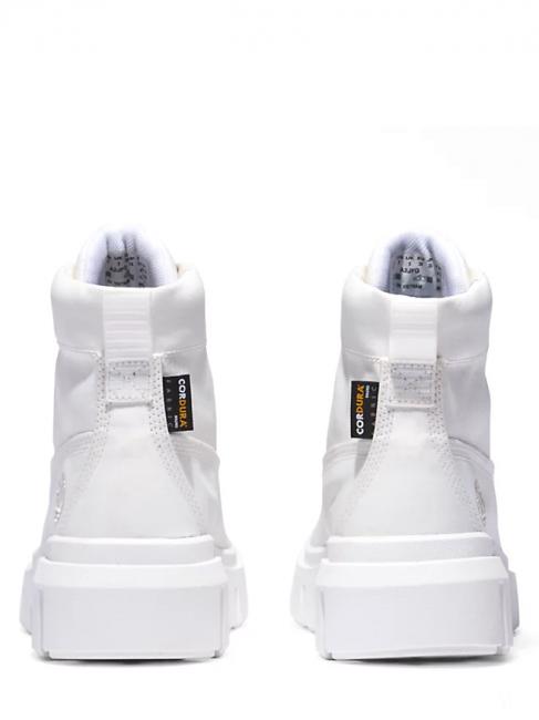 GREYFIELD Stiefeletten aus Segeltuch blanc de blanc - Damenschuhe