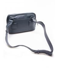 PIQUADRO CAMPIONARIO - HAKONE Mini-Schulterriemen aus Leder Blau - H&uuml;fttaschen - 2