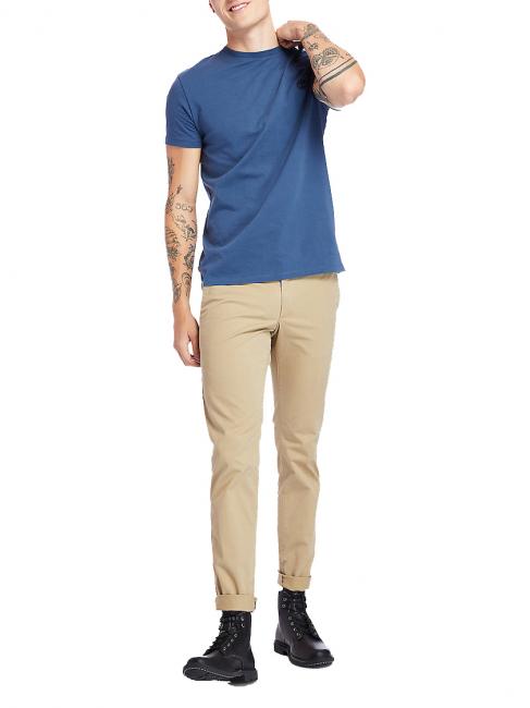 SS DUNRIVER CREW Baumwoll t-shirt dunkler Jeansstoff - Herren-T-Shirts