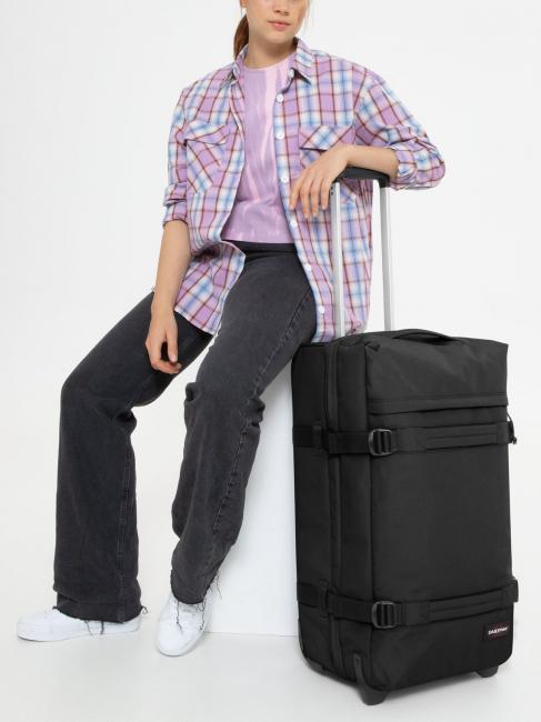 TRANSIT'R M Trolley mittlerer Größe SCHWARZ - Halbharte Trolleys