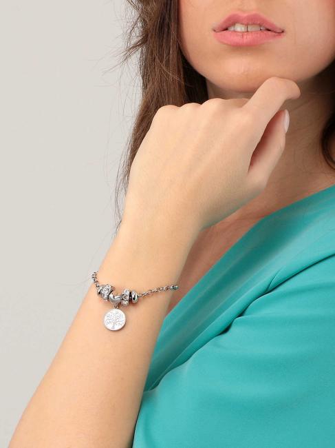 DROPS 2 BEADS Armband mit Lebensbaum SILBER - Armb&auml;nder