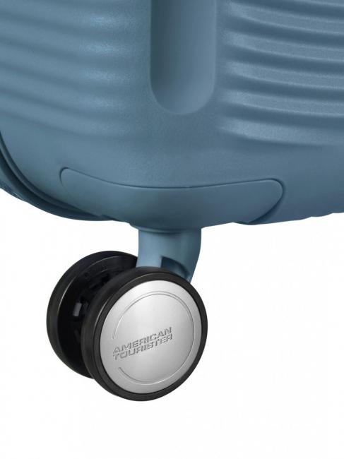 Trolley SOUNDBOX, groß, erweiterbar steinblau - Harte Trolleys