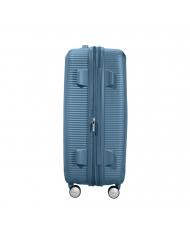 AMERICAN TOURISTER SOUNDBOX SPINNER Mittlerer Trolley, erweiterbar steinblau - Harte Trolleys - 5