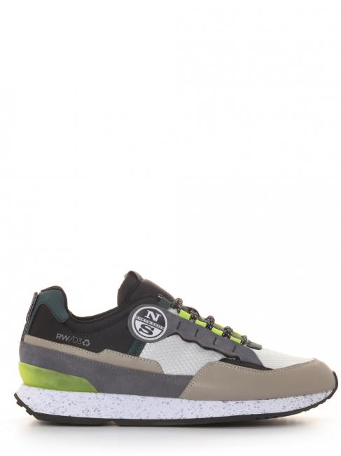 RW-03 EARTHQUAKE Sneaker grau / bla / lime - Herrenschuhe
