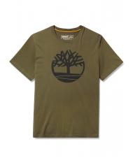 TIMBERLAND KBEC RIVER Kurzarm-T-Shirt Grabblatt - Herren-T-Shirts - 5