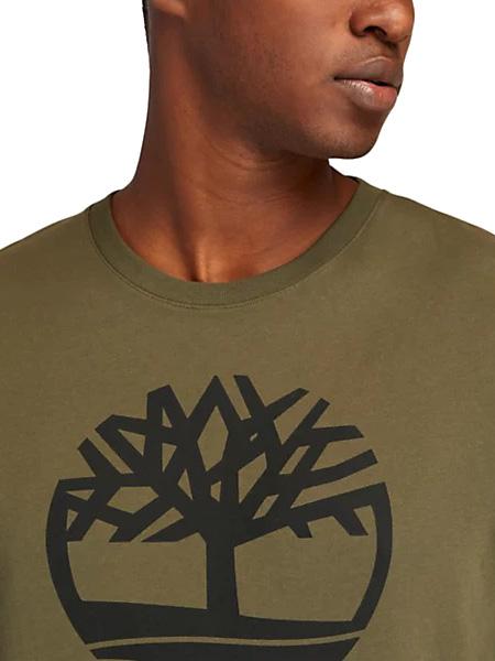 KBEC RIVER Kurzarm-T-Shirt Grabblatt - Herren-T-Shirts