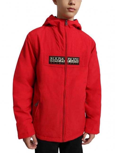k rainforest op giacca Jacket with zip and hood roter Tango - Kinder Jacken