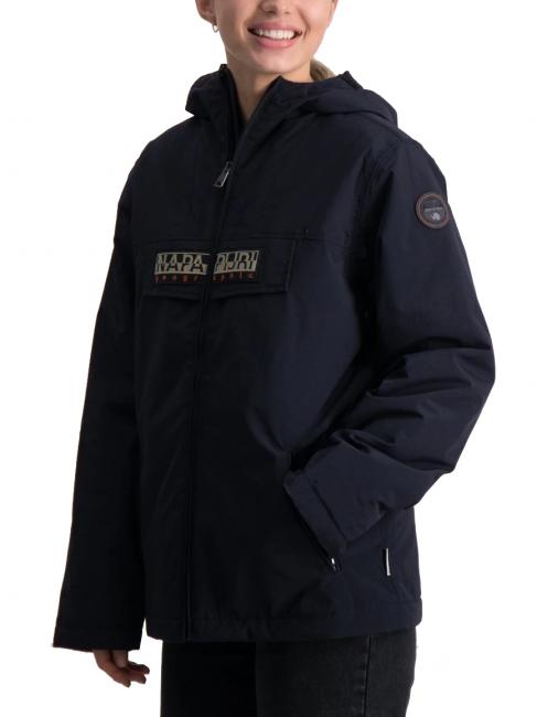 k rainforest op giacca Jacket with zip and hood blu marine - Kinder Jacken