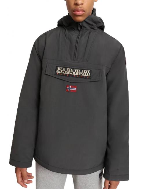 KIDS rainforest winter giacca Windproof jacket with hood dunkelgrauer Feststoff - Kinder Jacken