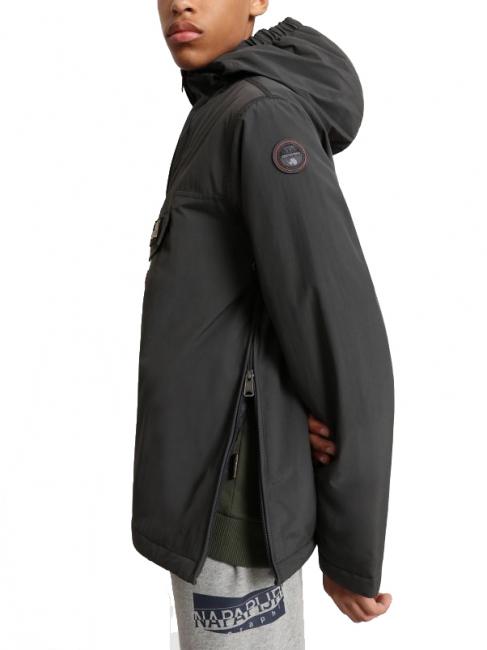 KIDS rainforest winter giacca Windproof jacket with hood dunkelgrauer Feststoff - Kinder Jacken