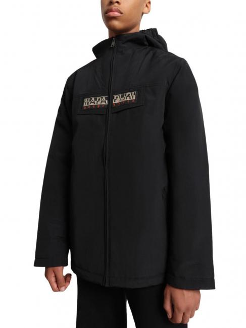 k rainforest op giacca Jacket with zip and hood schwarz 041 - Kinder Jacken