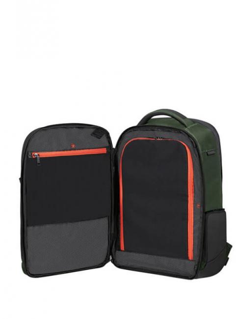 BIZ2GO Tagesausflugsrucksack, 15,6 "PC-Halterung Erde gr&uuml;n - PC-Rucks&auml;cke