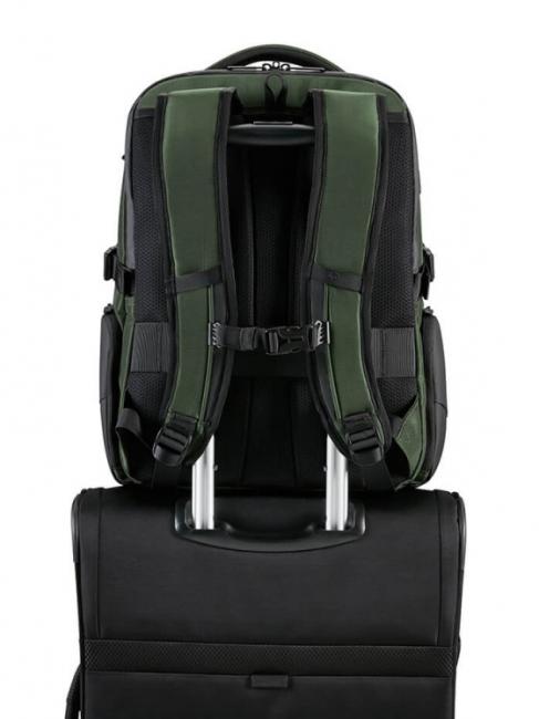 BIZ2GO Tagesausflugsrucksack, 15,6 "PC-Halterung Erde gr&uuml;n - PC-Rucks&auml;cke