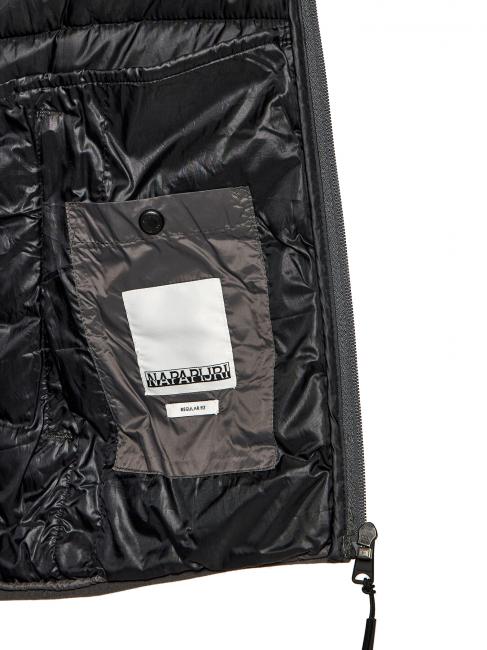 AERONS H 2 Daunenjacke mit Kapuze dunkelgrauer Feststoff - Daunenjacken f&uuml;r Herren