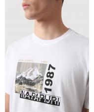 NAPAPIJRI SULE Baumwoll t-shirt wei&szlig; grp f8e - Herren-T-Shirts - 3