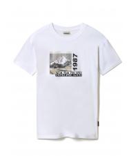 NAPAPIJRI SULE Baumwoll t-shirt wei&szlig; grp f8e - Herren-T-Shirts - 4