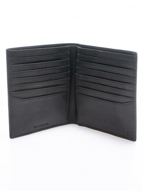 TEXAS Vertikale Geldb&ouml;rse aus Leder SCHWARZ - Brieftaschen Herren