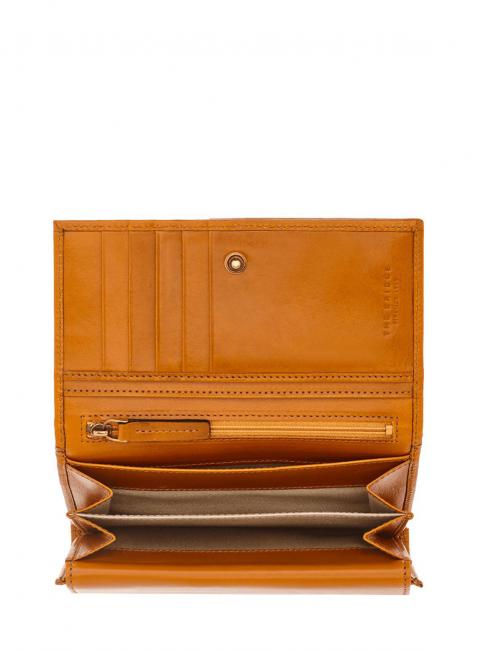CERBOLI Ledergeldb&ouml;rse Senfgelb / Gold - Brieftaschen Damen