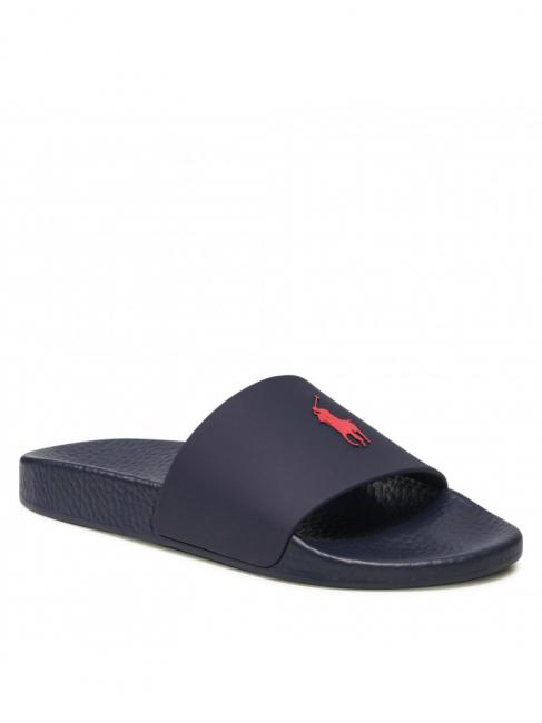 POLO SLIDE Hausschuhe marineblau / rot pp - Herrenschuhe