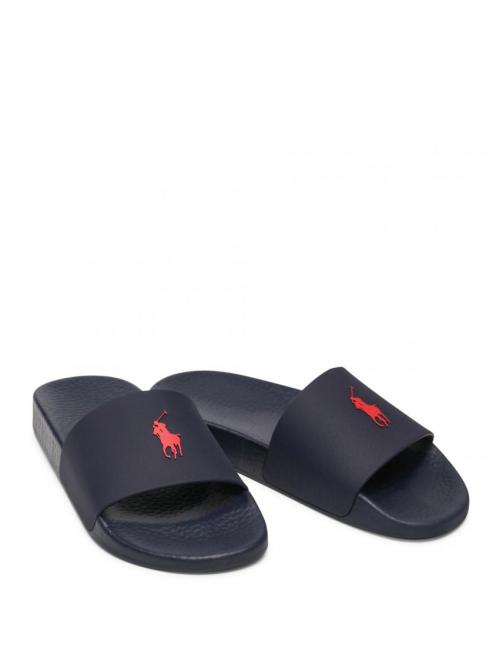 POLO SLIDE Hausschuhe marineblau / rot pp - Herrenschuhe