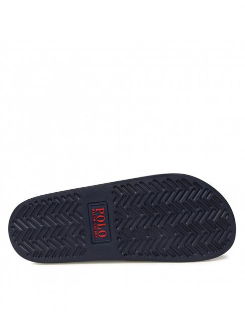 POLO SLIDE Hausschuhe marineblau / rot pp - Herrenschuhe